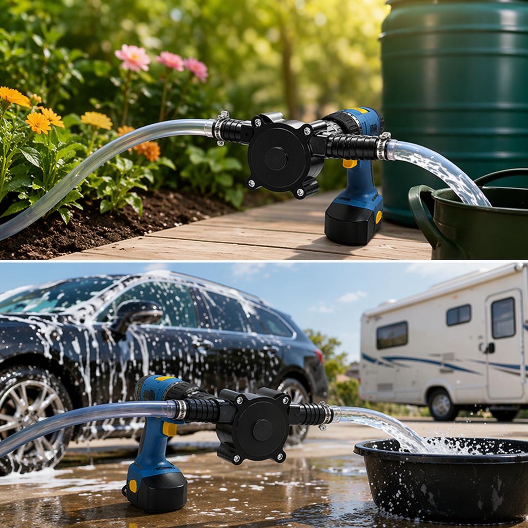 Portable Electric Drill Pump – Turn Any Power Drill into a High-Flow Water Transfer Pump