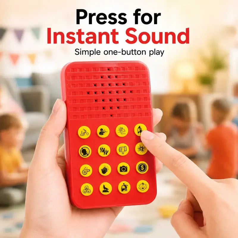 🎁16-Sound Portable Prank Noise Maker with Adjustable Volume