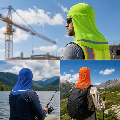 4-Pack Cooling Sun Protection Helmet Cap- 360° Head & Neck Coverage for Work & Outdoor Adventures