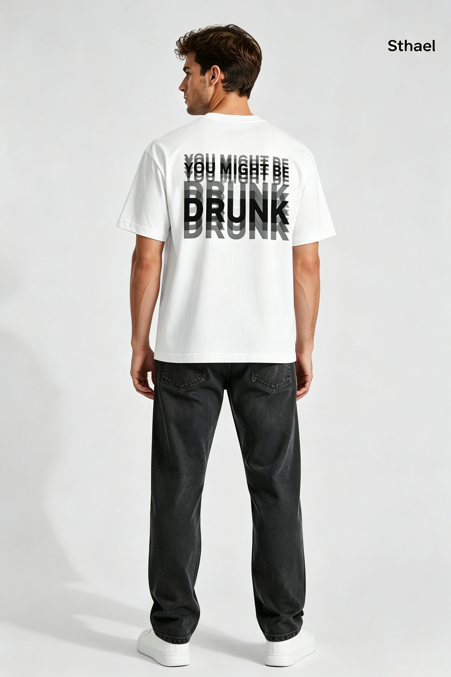 You Might Be Drunk Oversized Graphic Tee