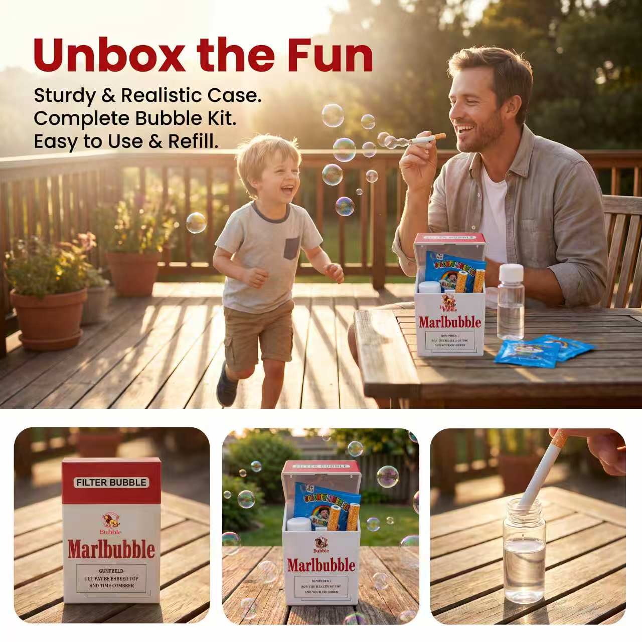 SummerVibes Bubble Cigarette Stress Relief Toy – Funny Bubble Blower for Relaxation & Endless Fun
