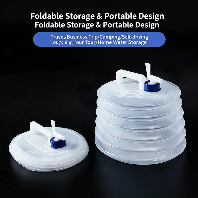 Collapsible Water Bucket – Large-Capacity Portable Foldable Water Container with Carry Handle