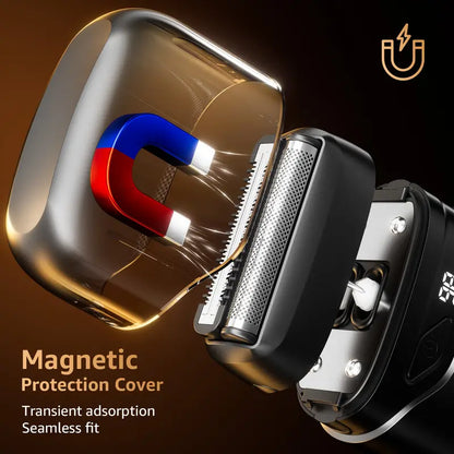 🎁 Father's Day Gift for Dad – Compact Titanium Electric Shaver for Home & Travel