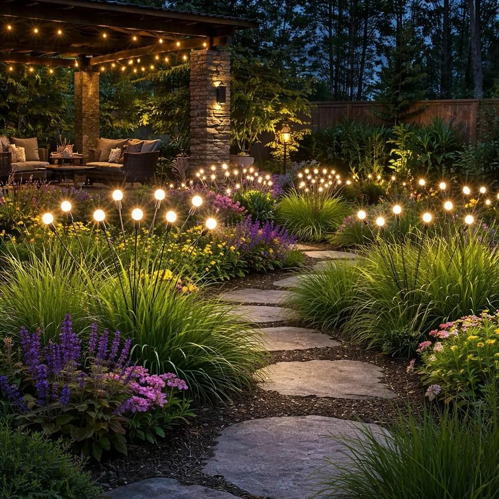 Solar Firefly Swaying Garden Lights – Waterproof Outdoor Landscape Decor