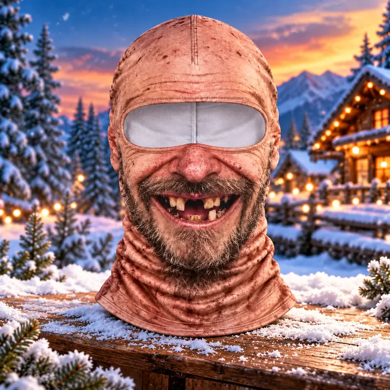 🎁Funny Old Man Face Balaclava – Warm Wind-Resistant Winter Ski Mask