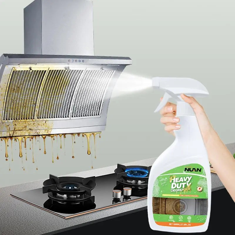 Heavy Duty Kitchen Degreaser Spray 500ml – Powerful Grease & Oil Remover for Stove, Oven, Countertops & Range Hoods