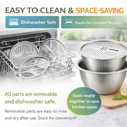 6-in-1 Stainless Steel Colander Set