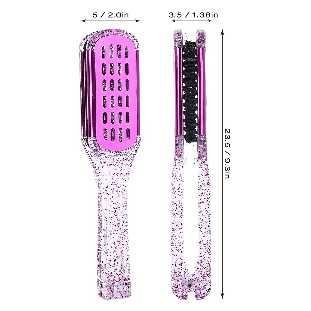 ❤️Double-Sided Boar Bristle Hair Brush – Smooth & Frizz Control