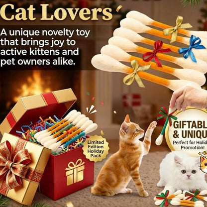 6Pack Cotton Swabs Cat Toys with Catnip