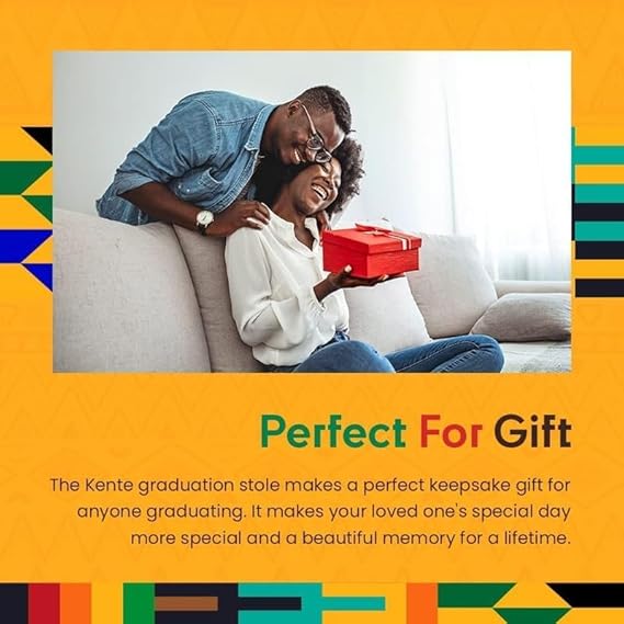 🎓 Kwabla’s Kente Graduation Stole Class of 2026 – Celebrate African Heritage With Pride ✨