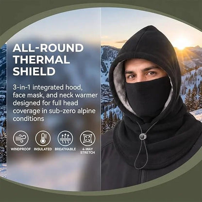 🎁3-in-1 Winter Fleece Balaclava Hood With Adjustable Drawstring
