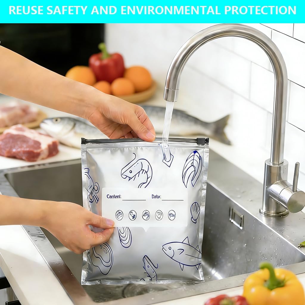 Reusable Aluminum Foil Sealable Storage Bags