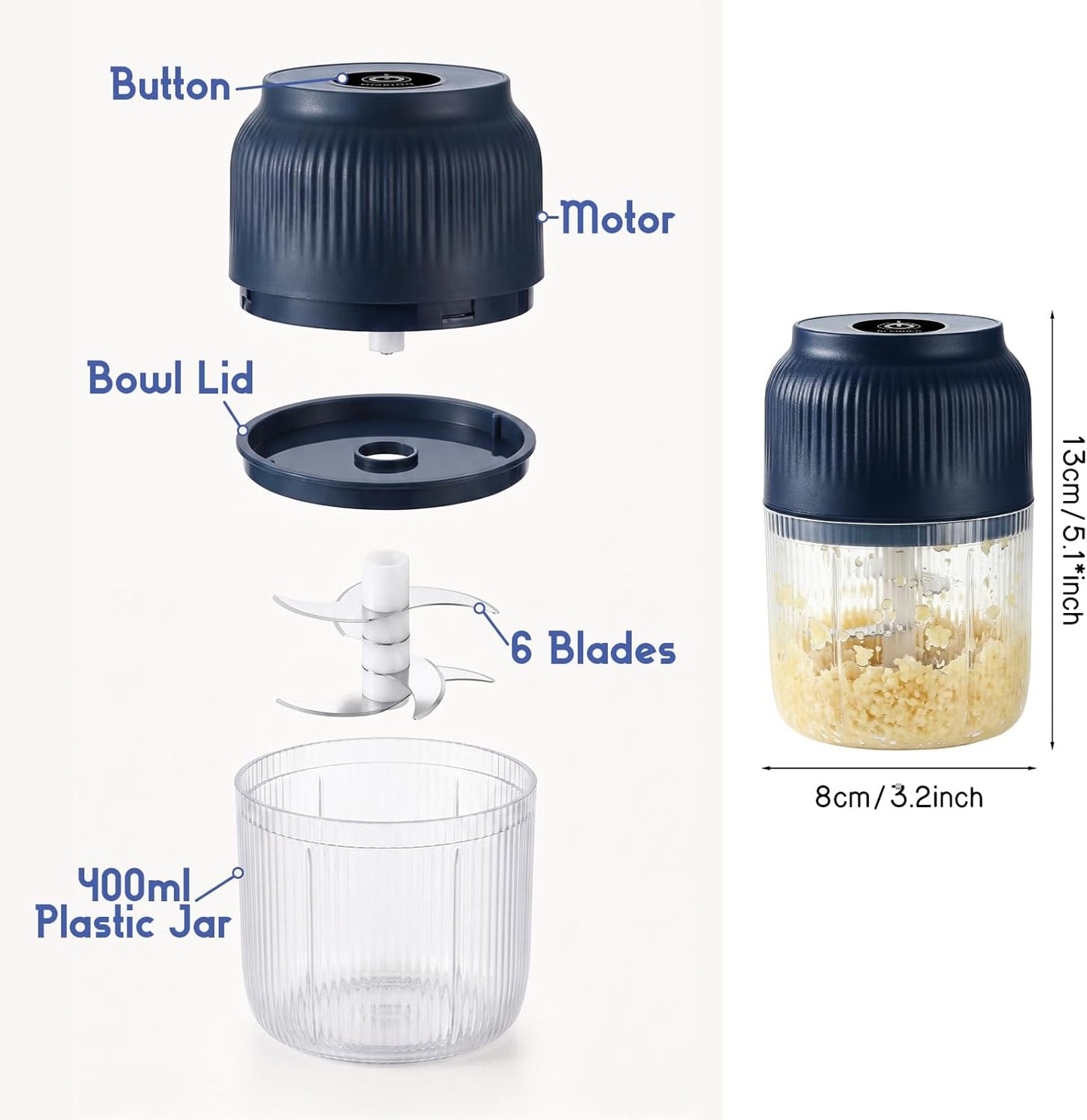 Household Electric Garlic Crusher