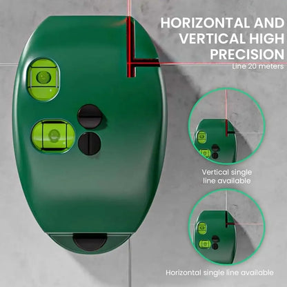 🎁90° Red & Green Self-Leveling Laser Level for Construction