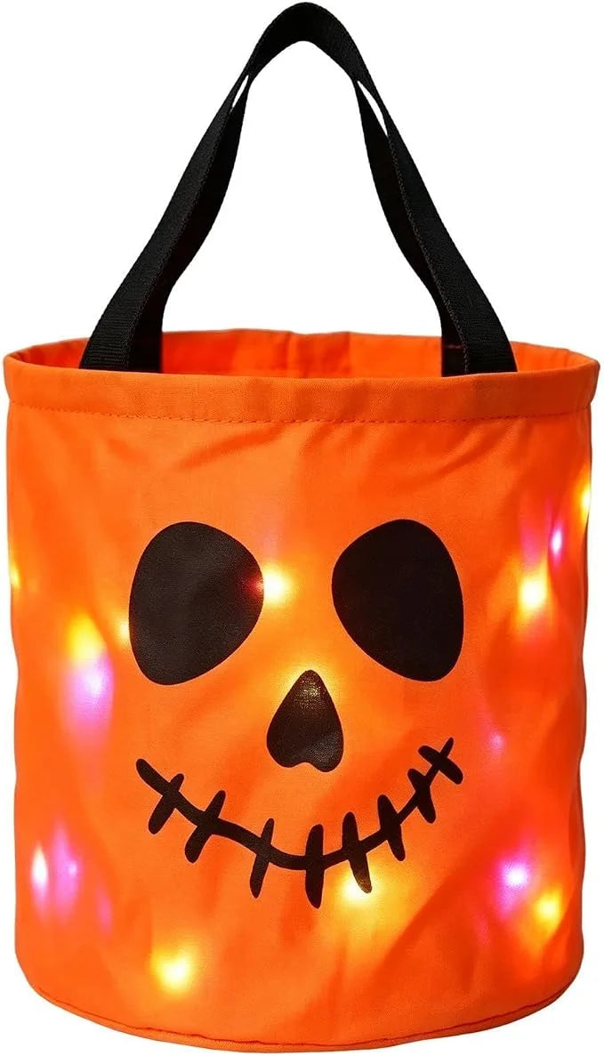 Light Up Halloween Candy Buckets For Trick Or Treating