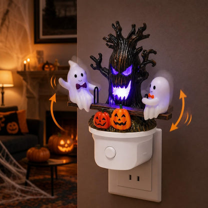 Lighted Ghost On Seesaw Night Light