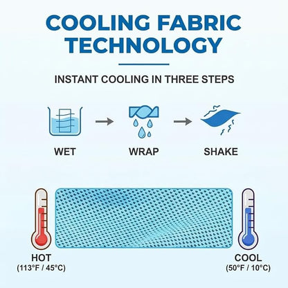 Soft Cooling Towel, Breathable Quick Dry Ice Towel