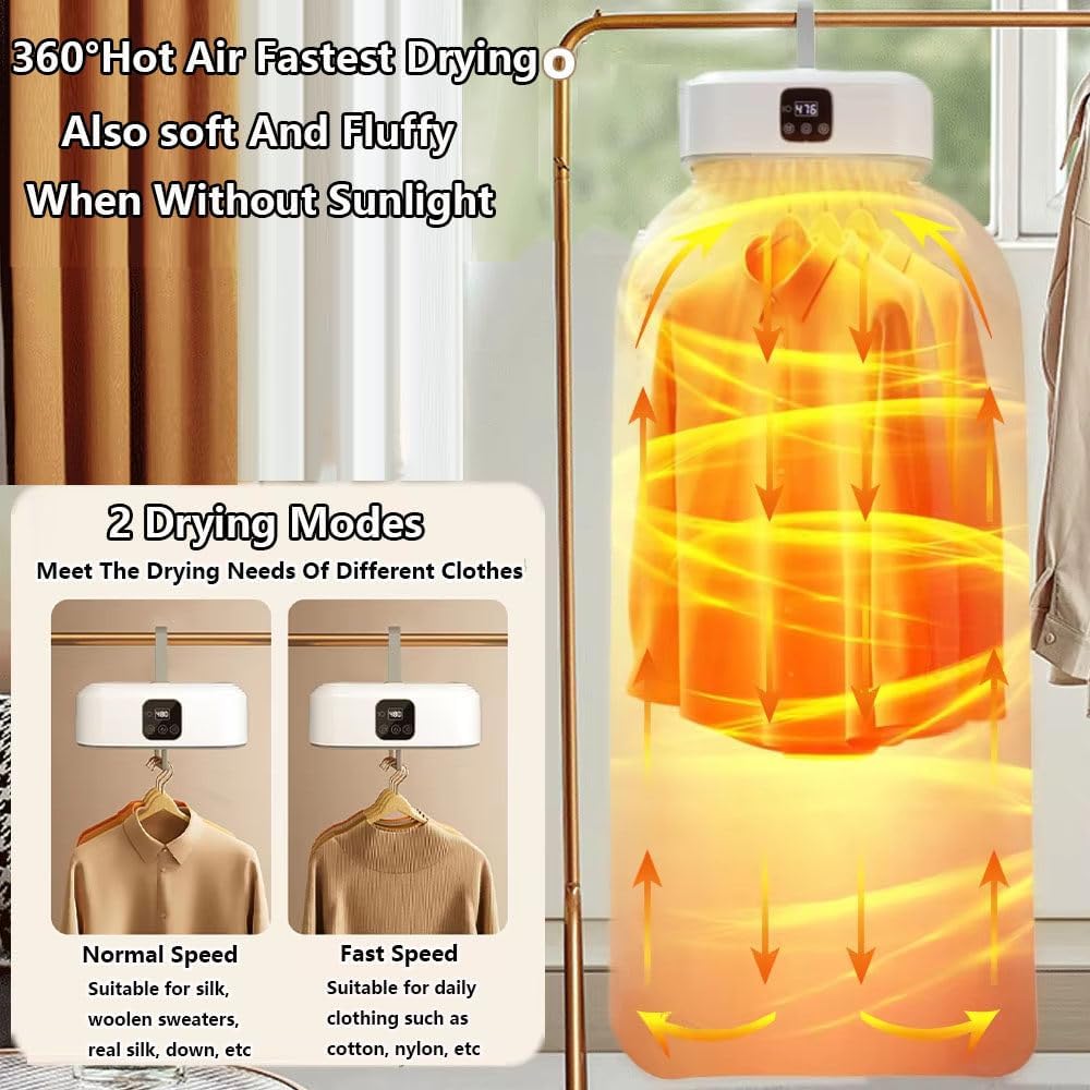 ❤️Portable Clothes Dryer – Fast Drying, Foldable & Easy to Use