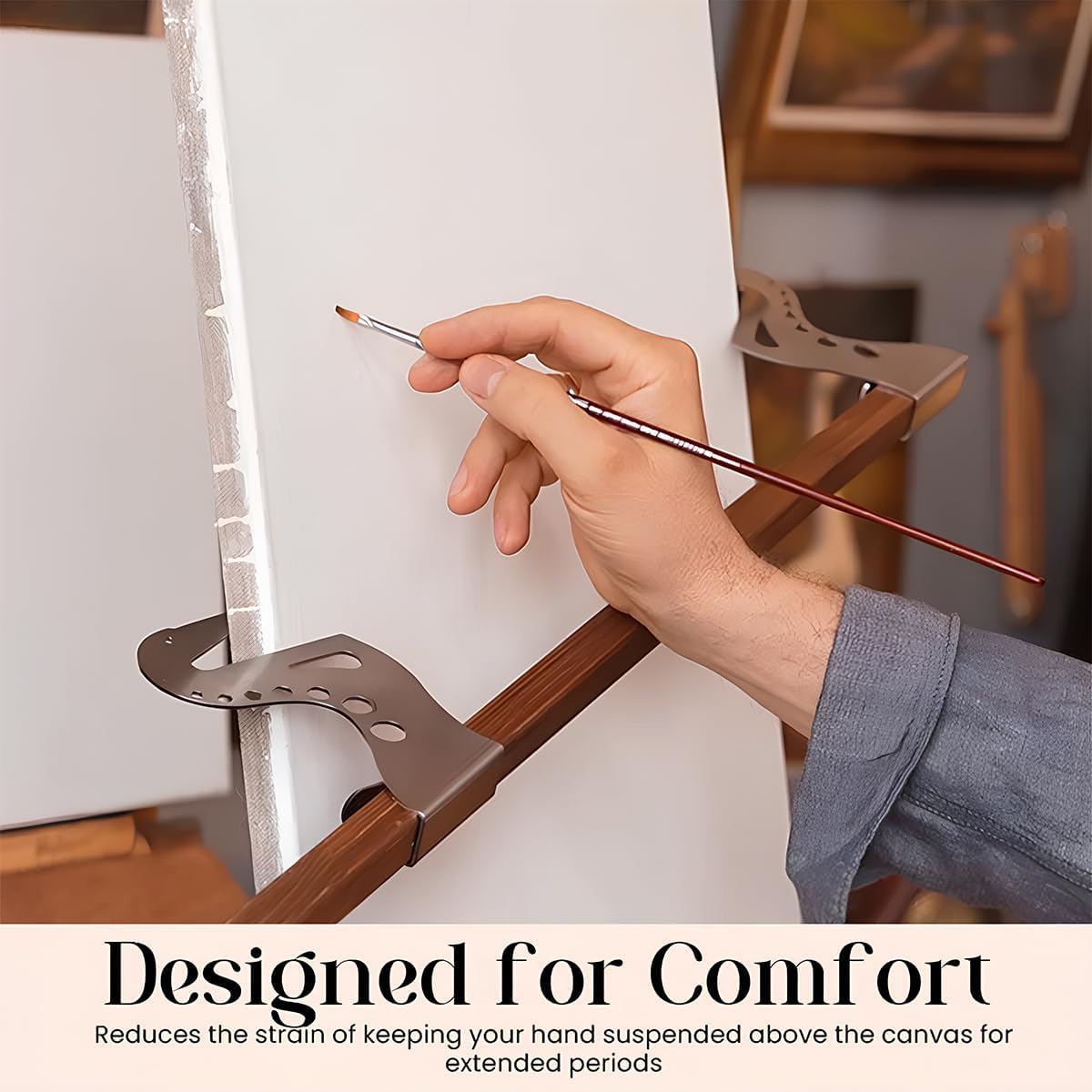 🎨 Adjustable Easel Hand Rest Support Bar