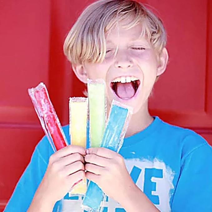 100 Disposable Ice Popsicle Mold Bags