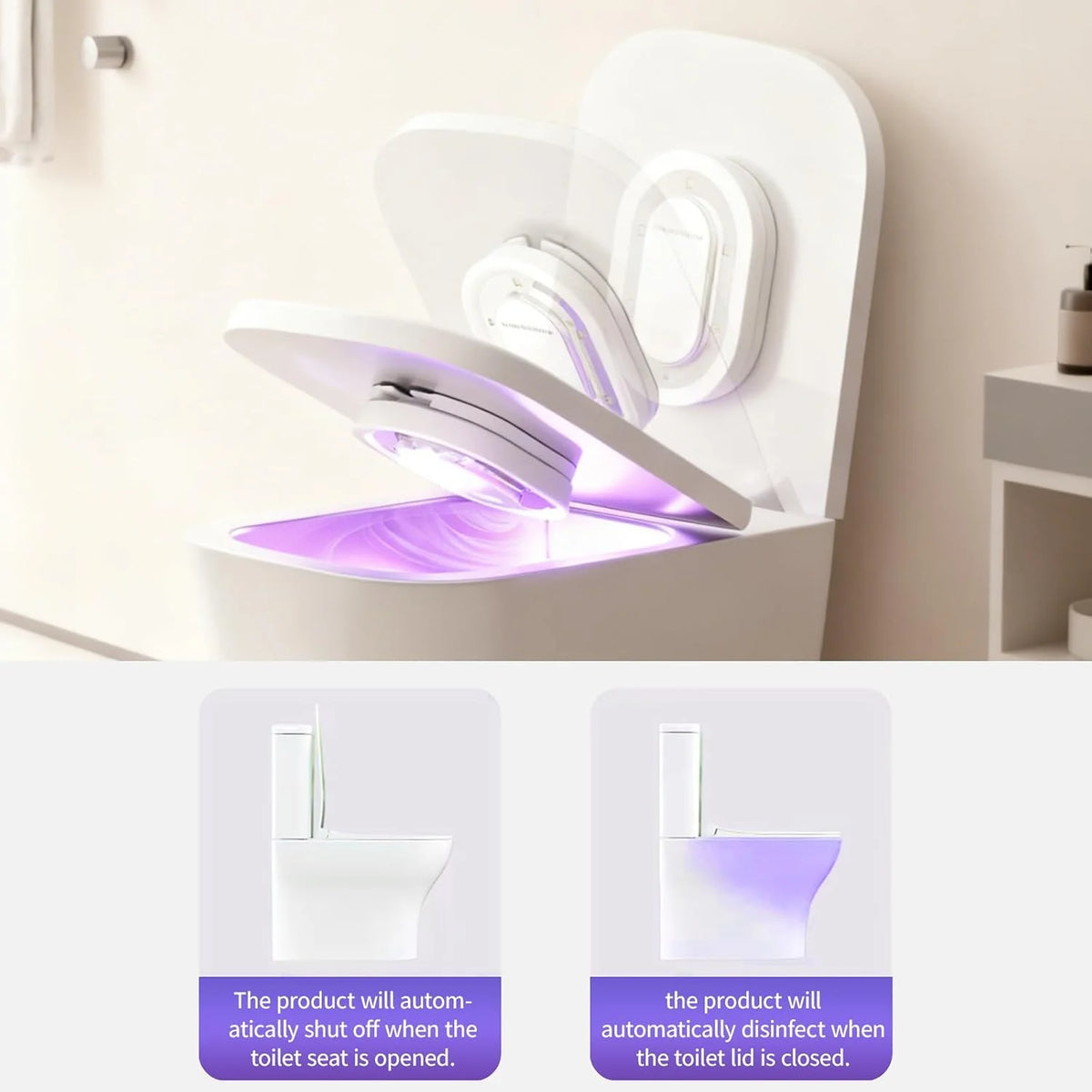 🎁UV-C 275nm Toilet Sanitizer Lamp With Smart Sensors