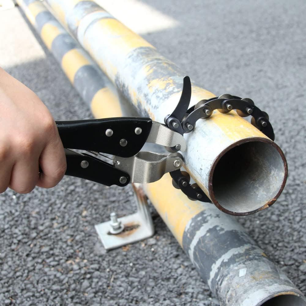 🔧 0.6″–3.3″ Chain Exhaust & Tailpipe Cutter | Easy Rolling-Blade Cutting