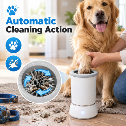 🎁Electric Pet Paw Cleaner Cup – Soft Silicone Brush for Cleaner Paws at Home