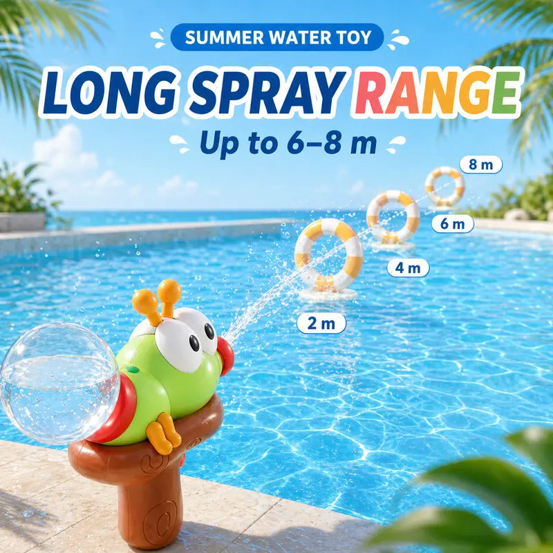 Electric Water Blaster Toy for Kids – Cute Animal One-Touch Summer Water Blaster for Pool, Beach & Backyard Fun