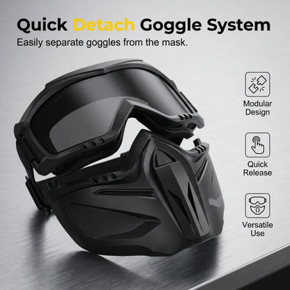 🔍 Anti-Fog Full-Face Goggle – High-Definition Lenses for Snow Sports