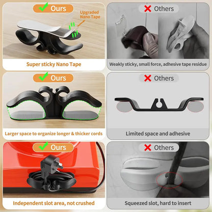 10-Pack Kitchen Appliance Cord Organizer Hooks