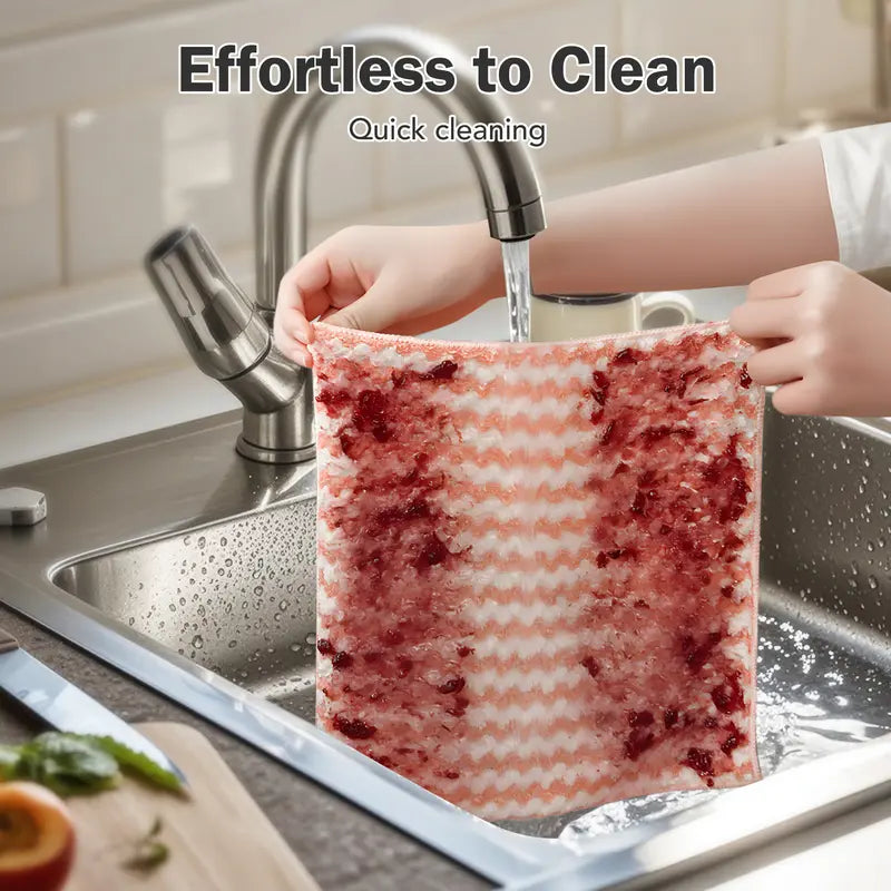 10PCS Ultra-Fine Microfiber Cleaning Cloths (Mixed Colors)