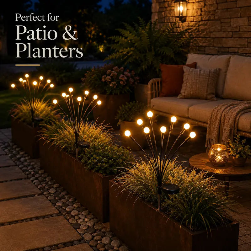 Solar Firefly Swaying Garden Lights – Waterproof Outdoor Landscape Decor