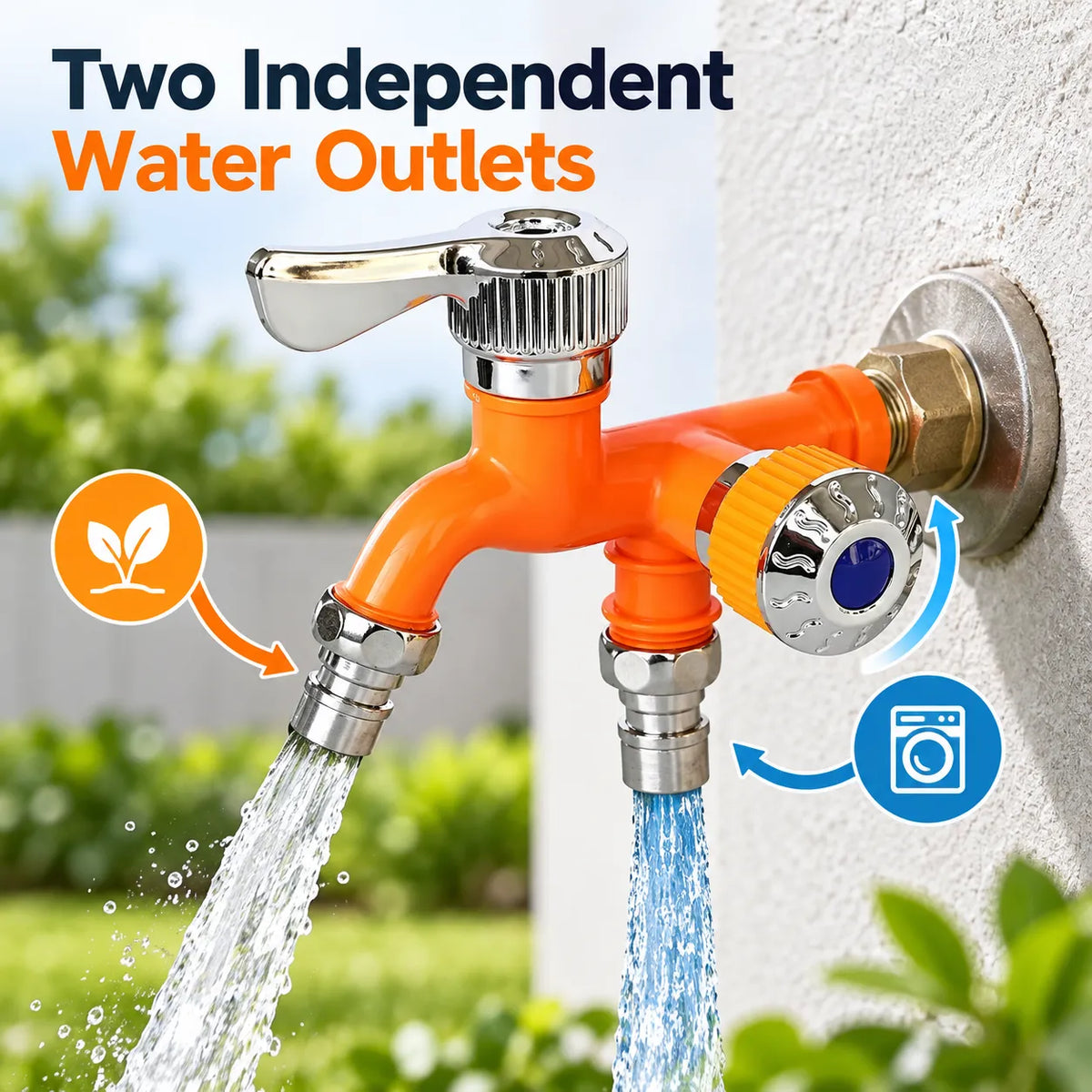 🎁2-Way Dual Outlet Water Faucet