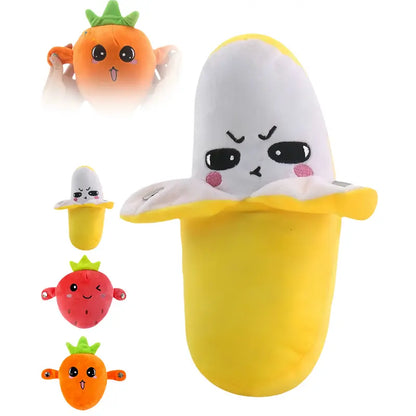 🍌 Interactive Rhythm Plush Toy Set 🎵 Banana • Strawberry • Carrot Music Plush Collection