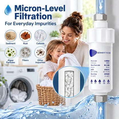 🎁Universal Household Water Filter With Chlorine Reduction & Replaceable Ceramic Cartridge