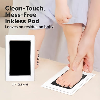 🐾 Paw Print Keepsake Kit – Clean Touch Ink Pad & Photo Frame Set