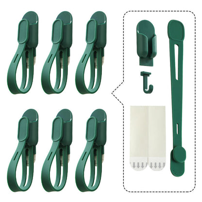 🎄 6-Pack Christmas Wreath Hangers – No-Drill Peel & Stick Holiday Hooks