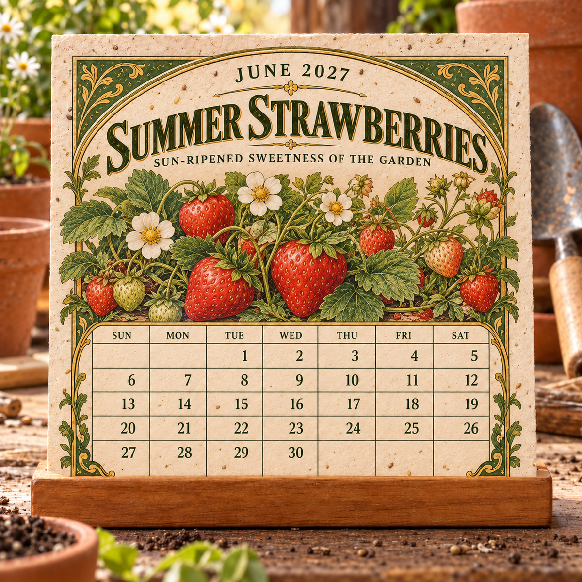 🎉🌻 2027 The Heirloom Garden Plantable Seed Calendar