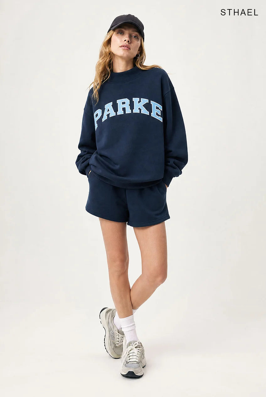 Women's Oversized Mock-Neck Sweatshirt