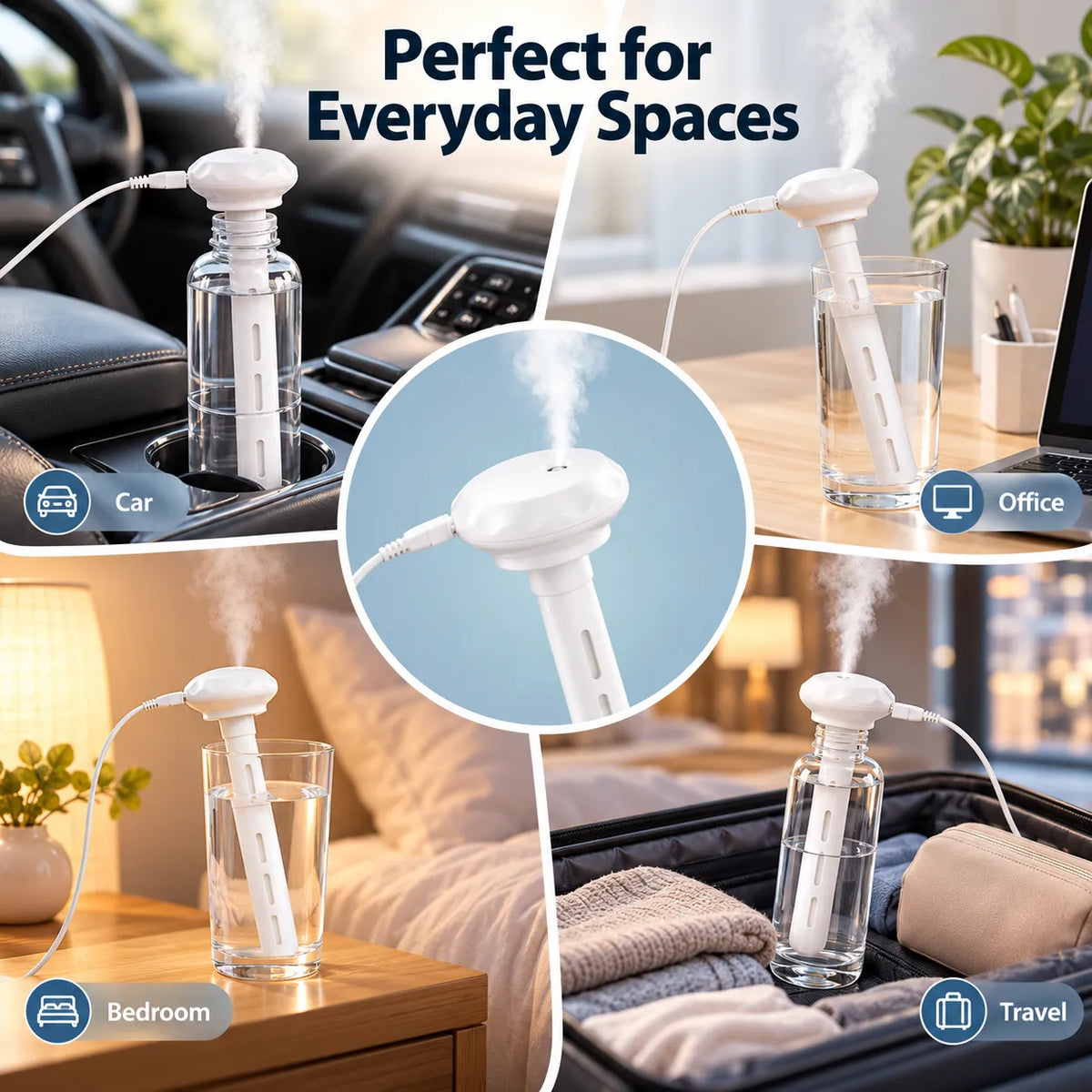 🎁Portable Mini USB Humidifier – Compact Cool Mist for Home & Travel