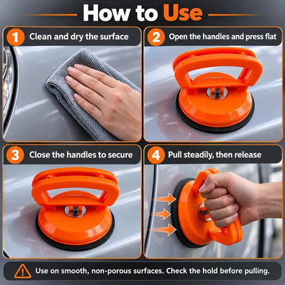 🎁2-Pack Suction Cup Dent Puller Kit – Large & Small Manual Car Dent Repair & Smooth Surface Lifting Tool