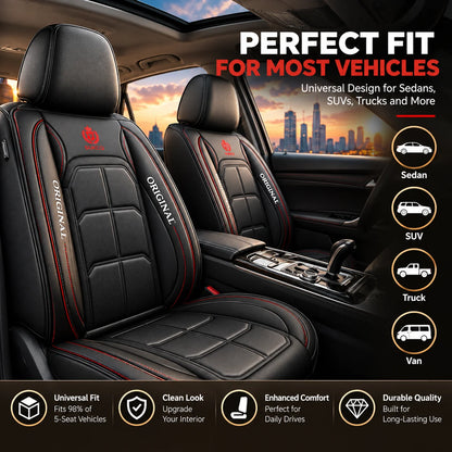 🎁Universal 9D PU Leather Car Seat Covers – Full Seat Protection