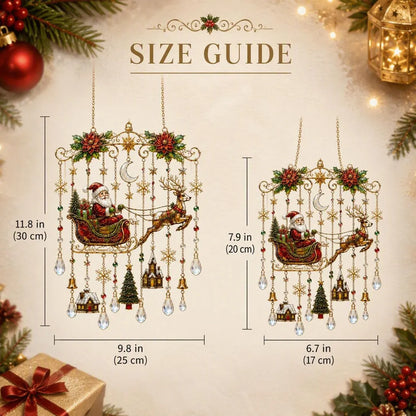 Handmade Christmas Stained Glass Window Hanging