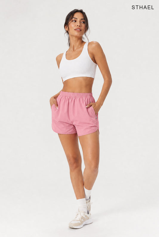 Women's Curved Hem Athletic Shorts