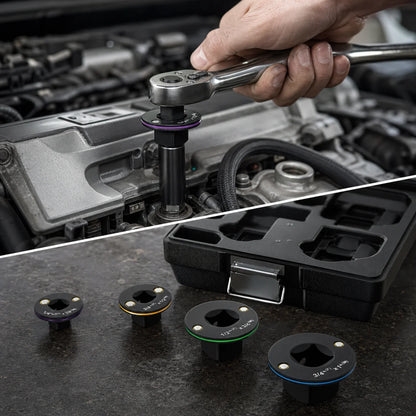 Low-Profile Impact Socket Adapter Set for Tight Spaces