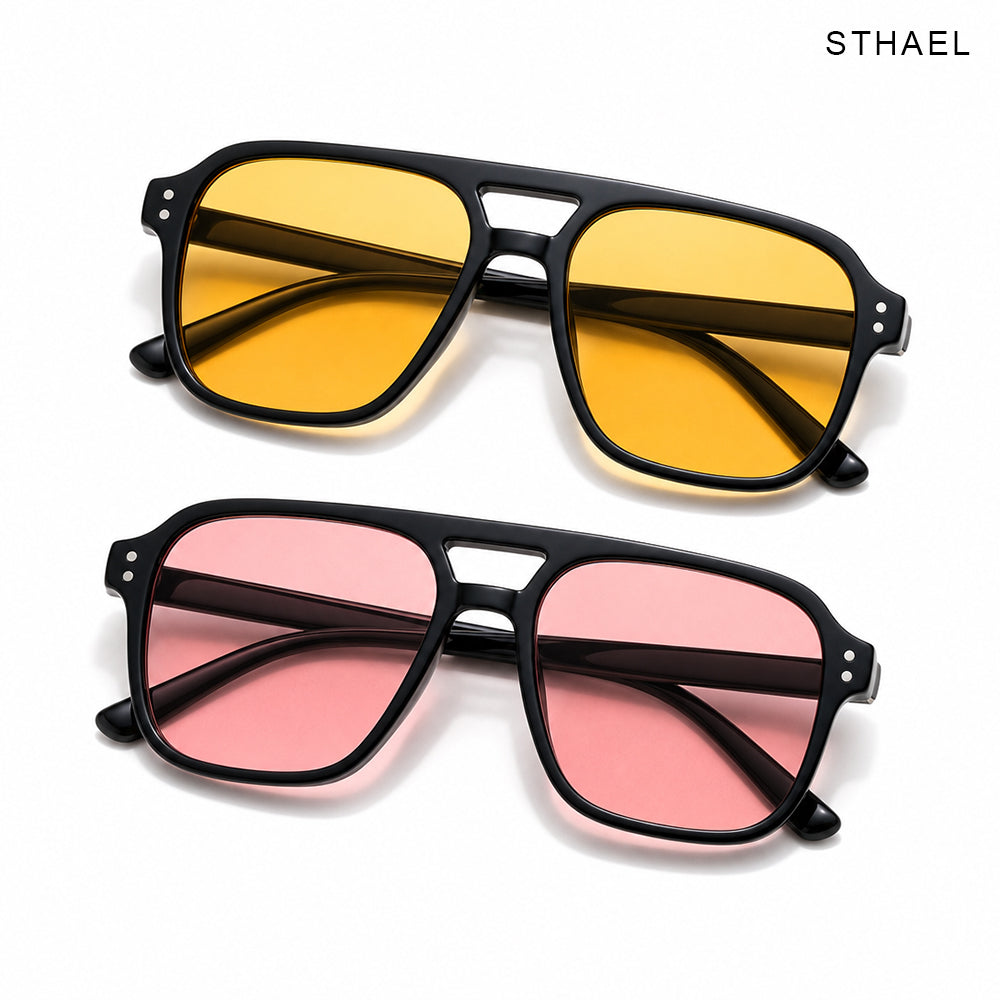 4-Pack Retro Polarized Aviator Sunglasses Set