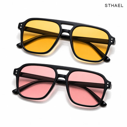 4-Pack Retro Polarized Aviator Sunglasses Set