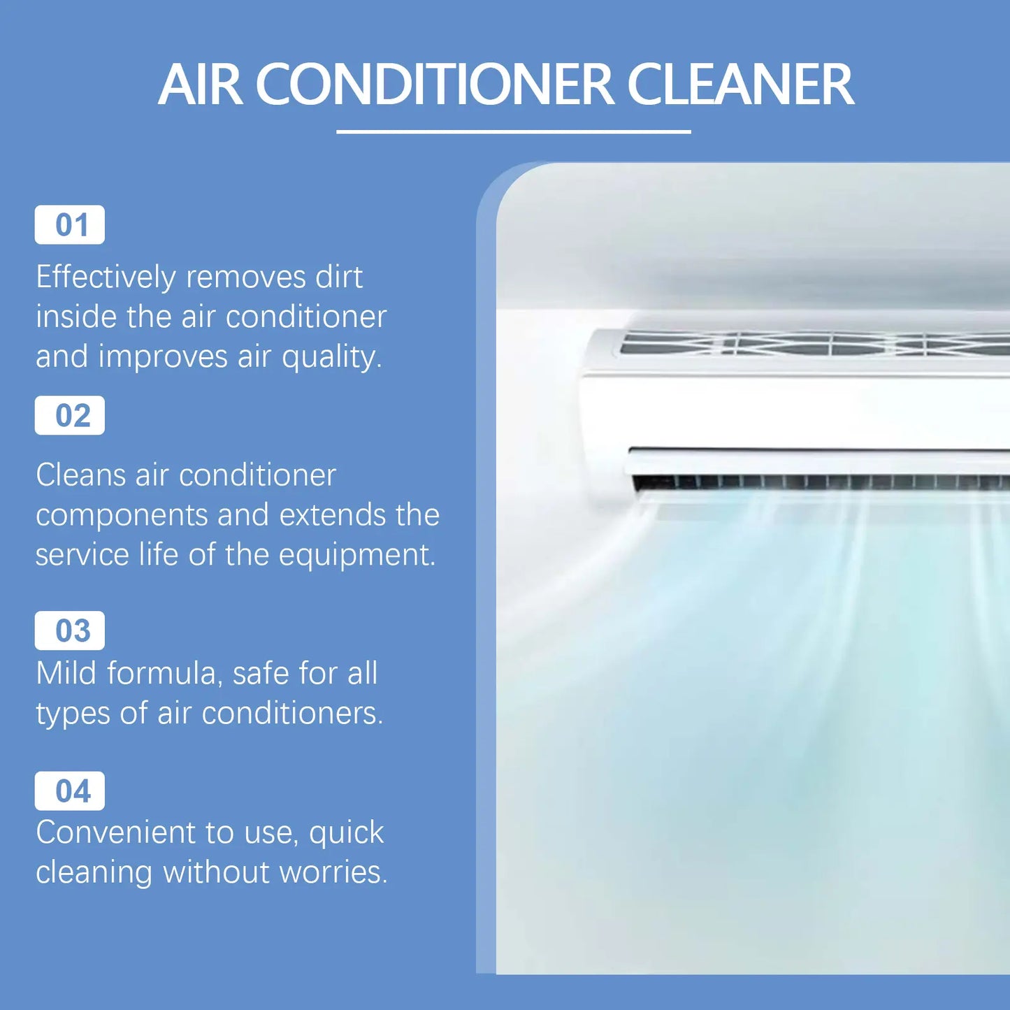 🏠 Super-Strength Air Conditioner Cleaner