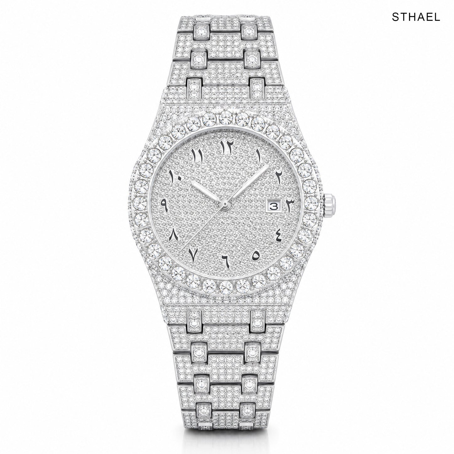 Men's Luxury Automatic Diamond Accent Watch