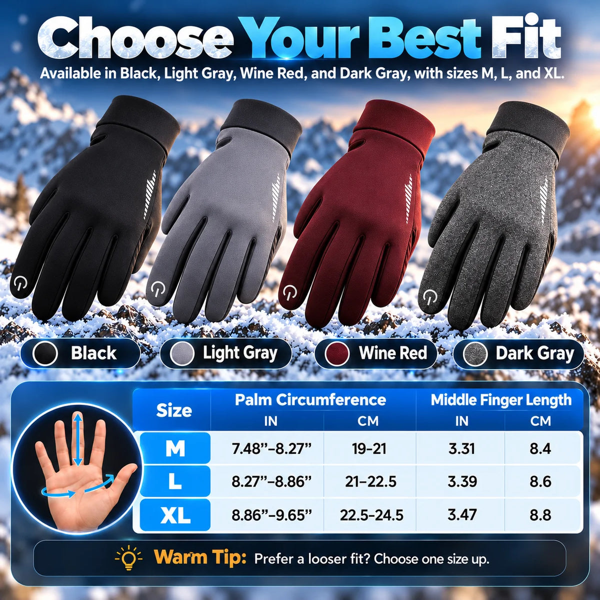 🎁Thermal Touchscreen Gloves for Men &amp; Women